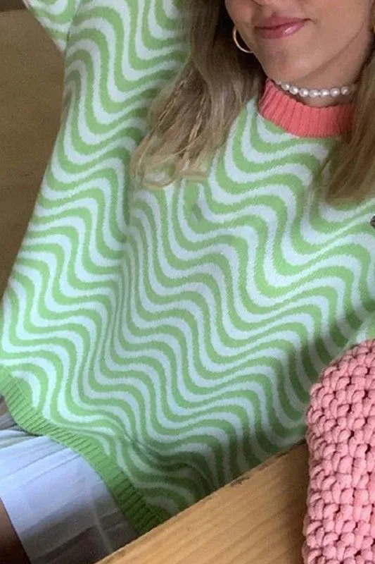 On My Wavelength Crewneck Sweater