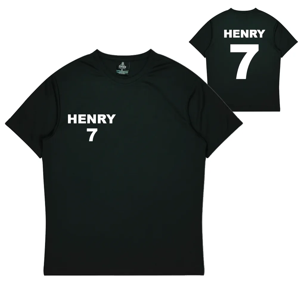 Personalised Black Training Shirt - Mens