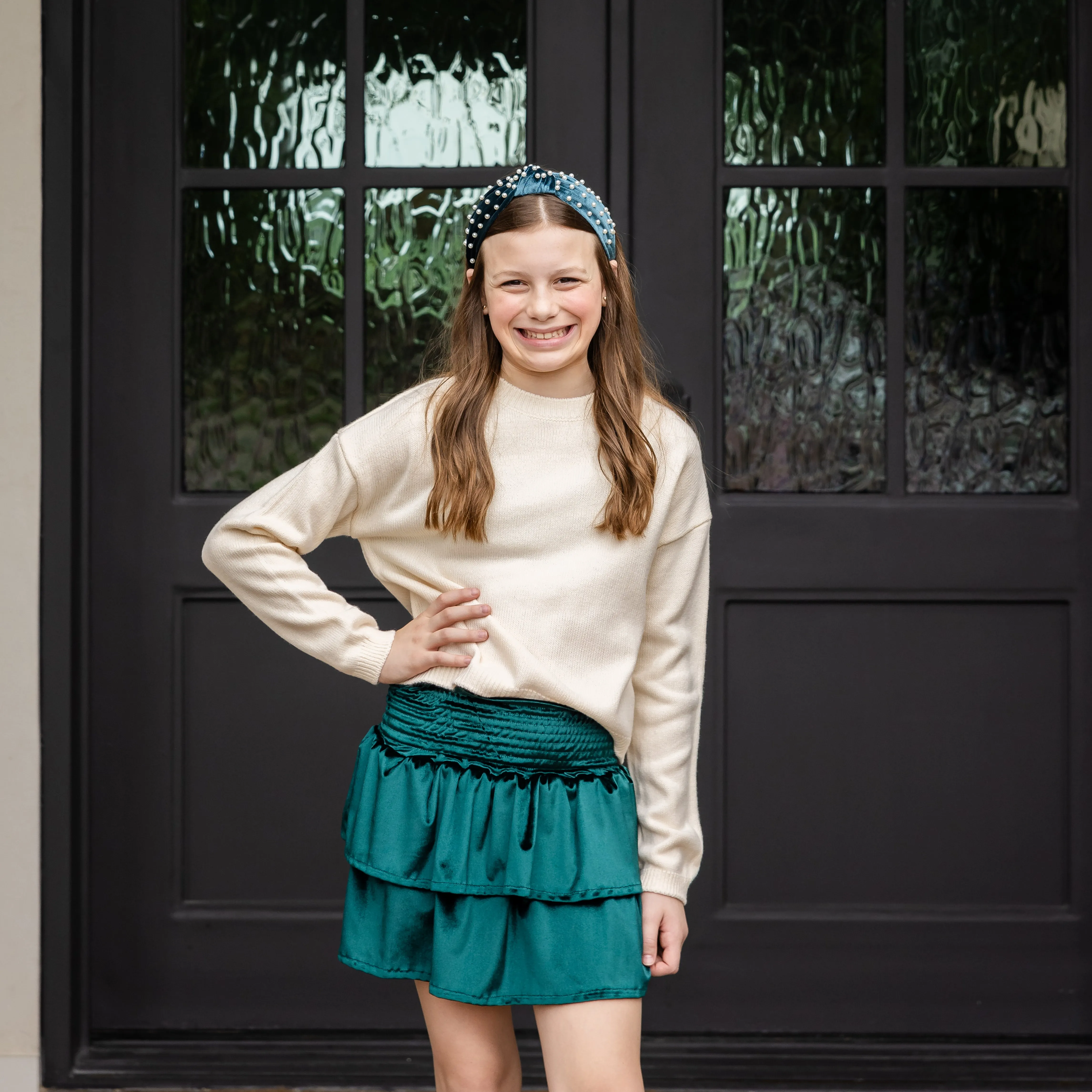 Phoebe Girls Sweater - Cream