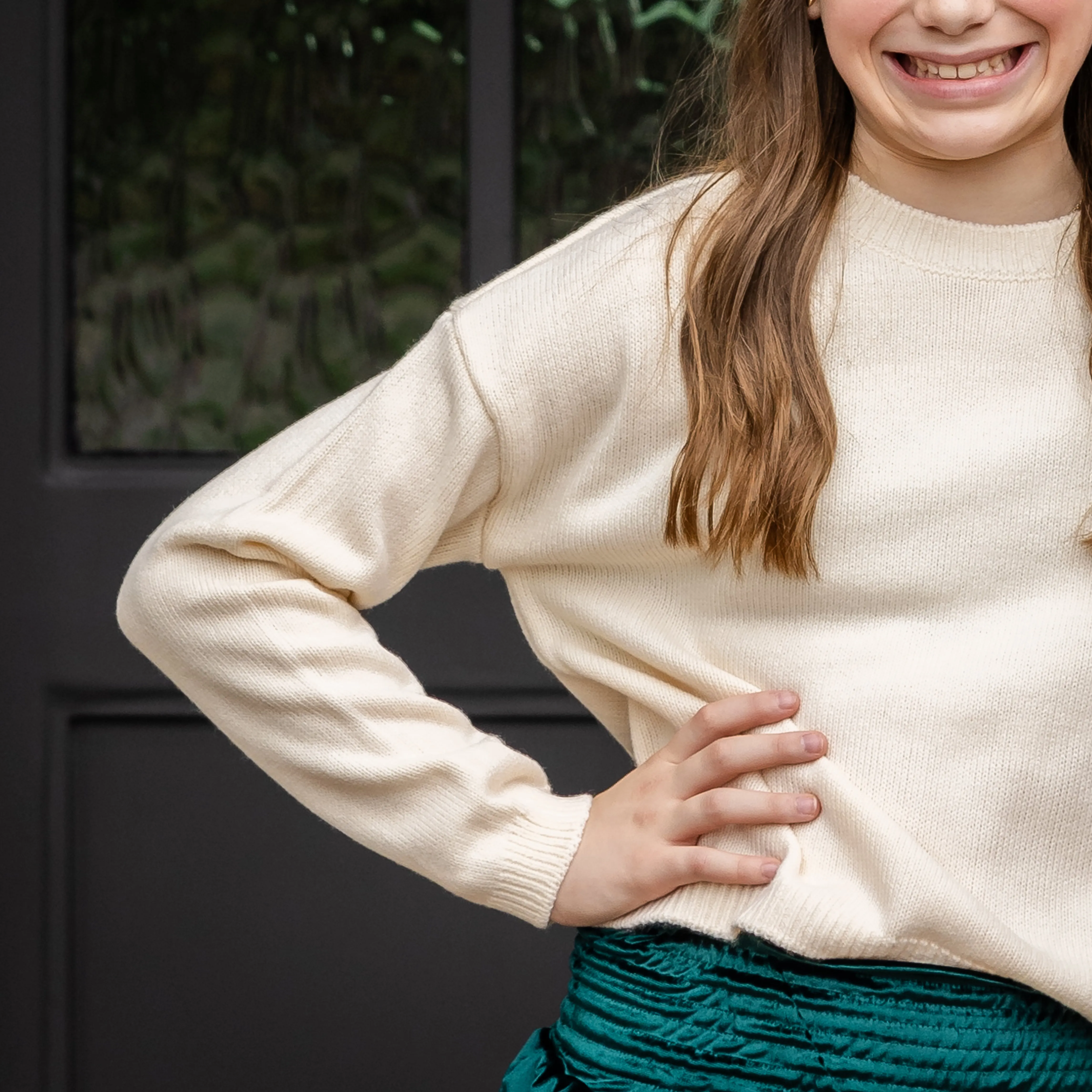 Phoebe Girls Sweater - Cream