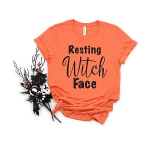 Resting Witch Face Adult T Shirt - Halloween - Funny Not So Scary Shirts