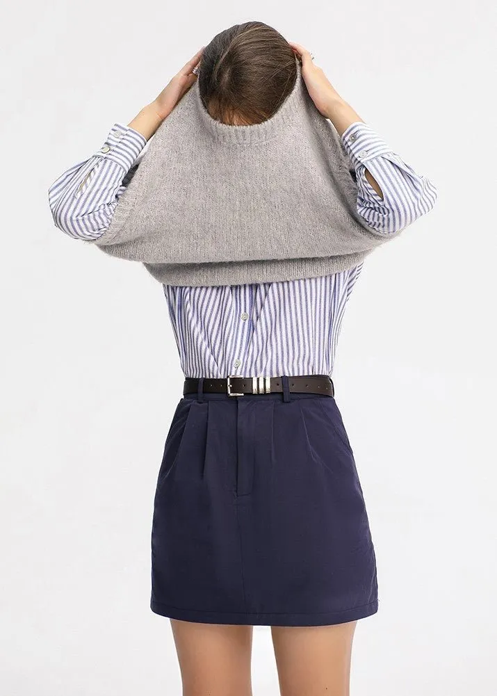 ROUND NECK KNIT VEST