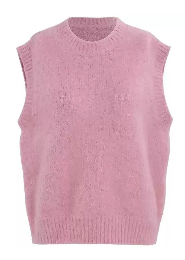 ROUND NECK KNIT VEST