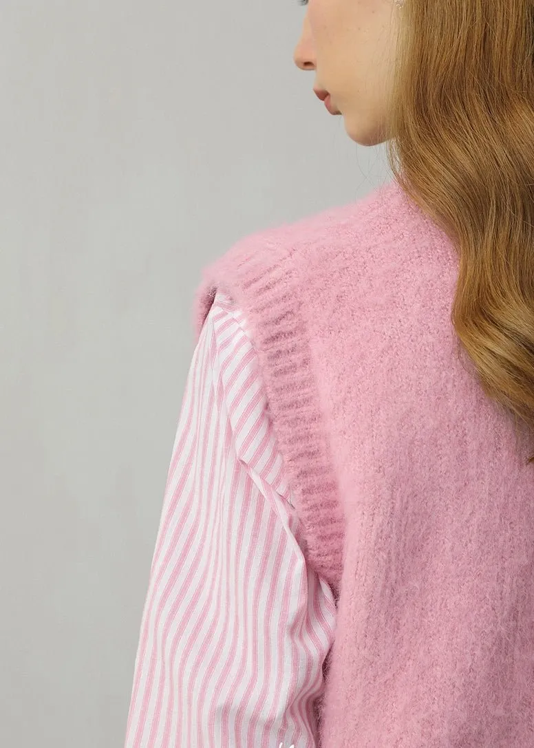 ROUND NECK KNIT VEST
