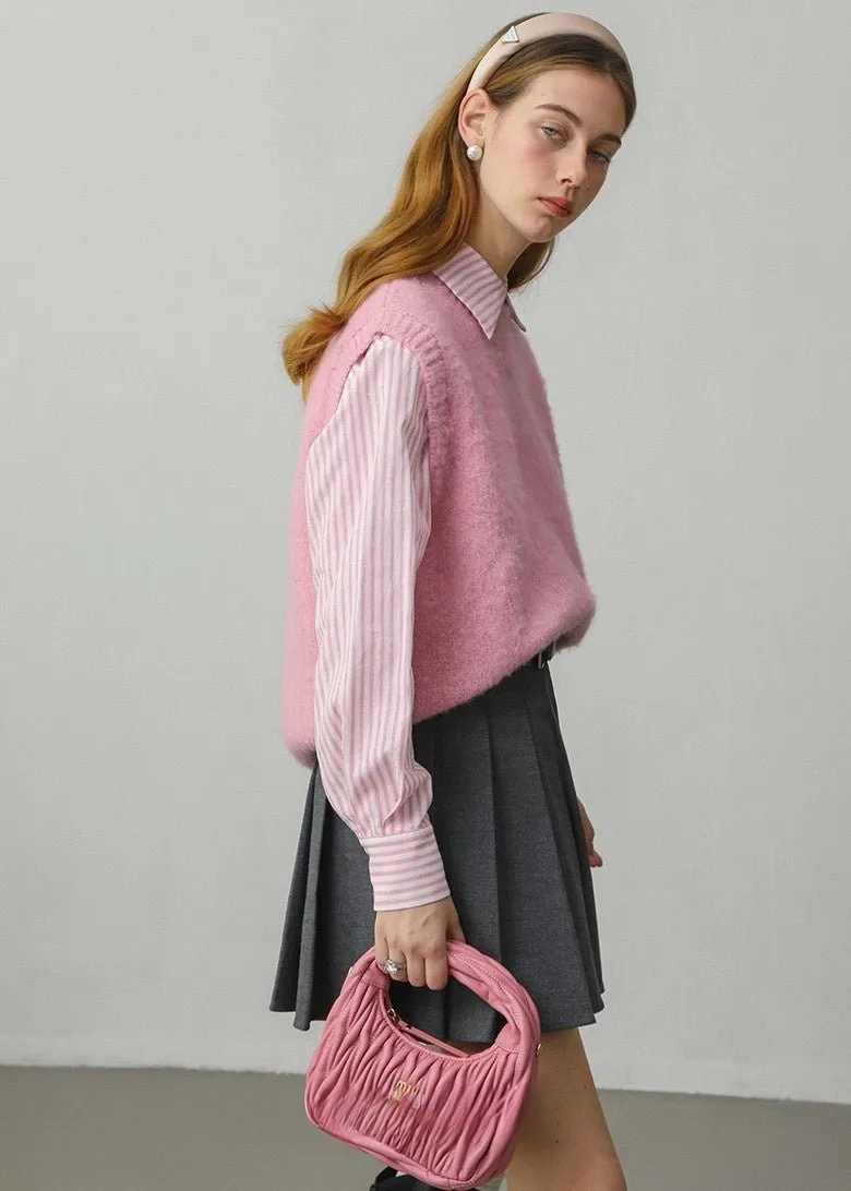 ROUND NECK KNIT VEST