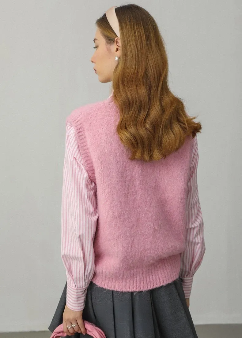 ROUND NECK KNIT VEST