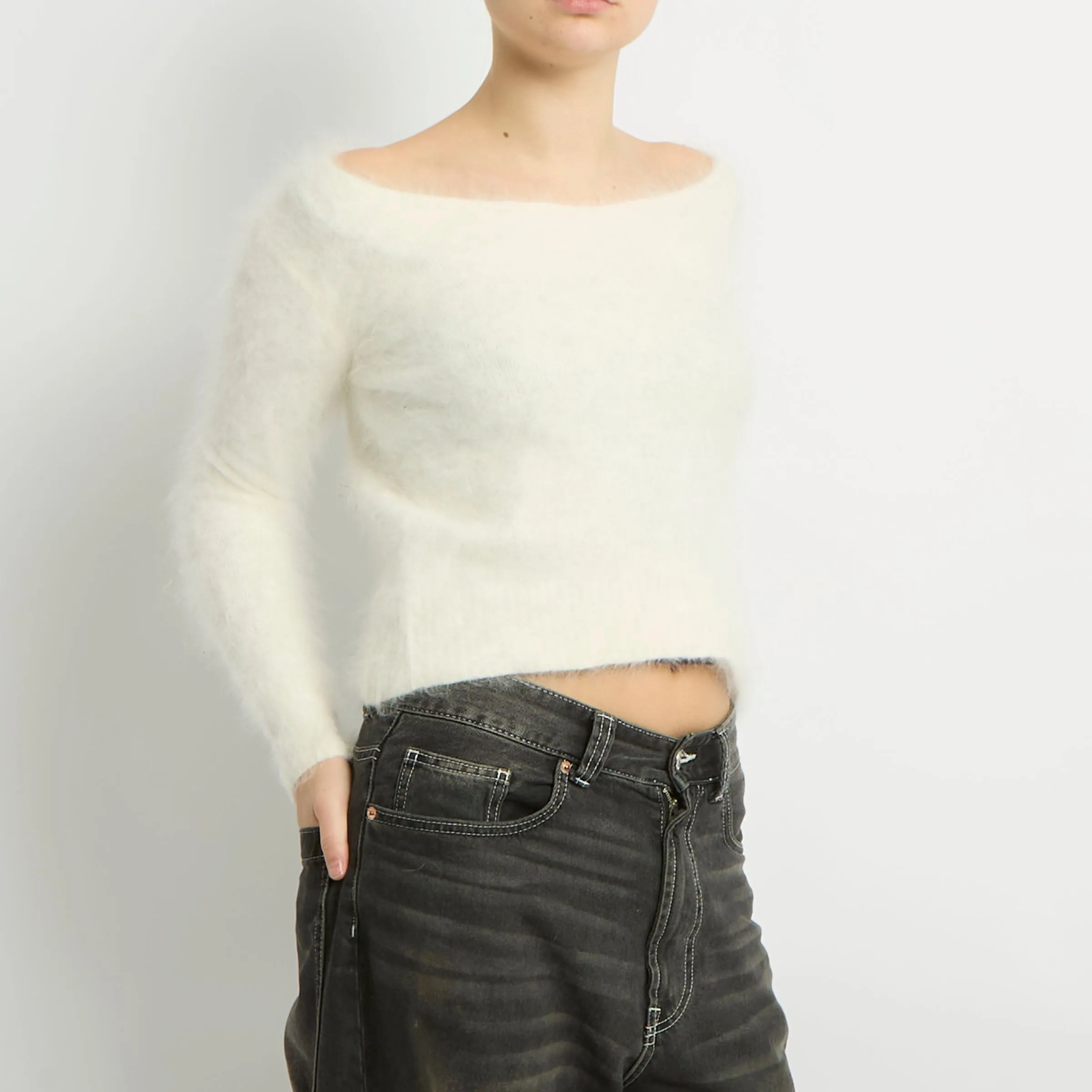Soft Knitted Sweatshirt - UK 10
