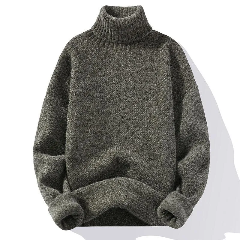 Sweater Soft Sweater Men's Slim-fit Thickened Pullover Bottoming Shirt
