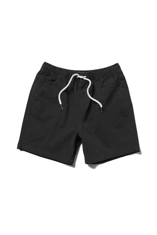 THE ACADEMY BRAND VOLLEY SHORT - BLACK