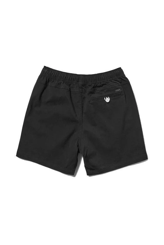 THE ACADEMY BRAND VOLLEY SHORT - BLACK