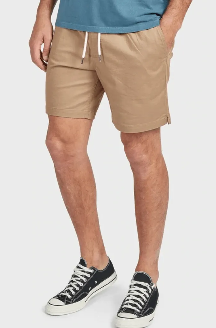 THE ACADEMY BRAND VOLLEY SHORT - TAN