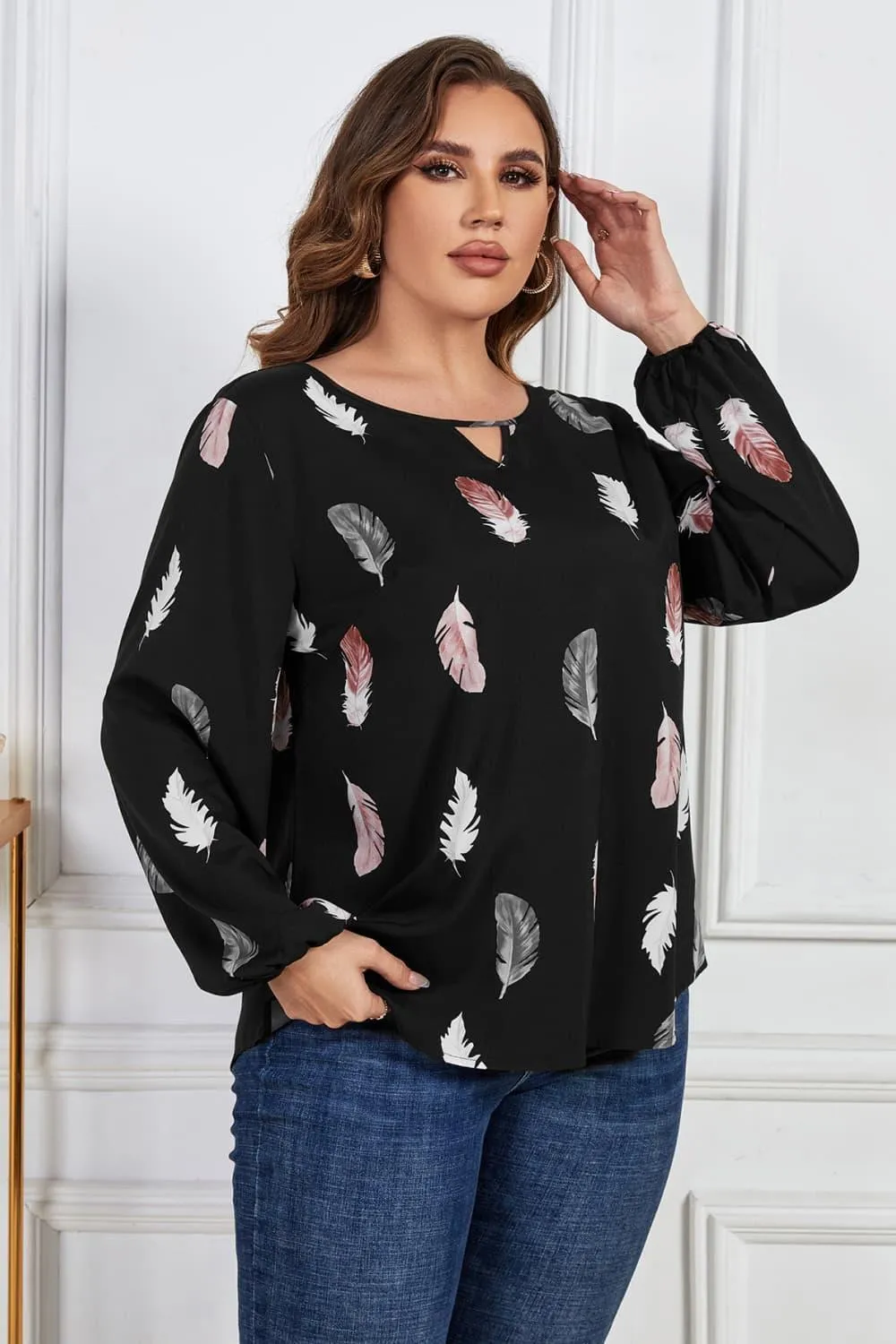 Unapologetically Me Plus Size Long Sleeve Blouse