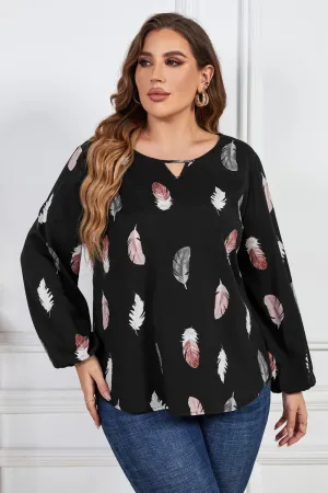 Unapologetically Me Plus Size Long Sleeve Blouse