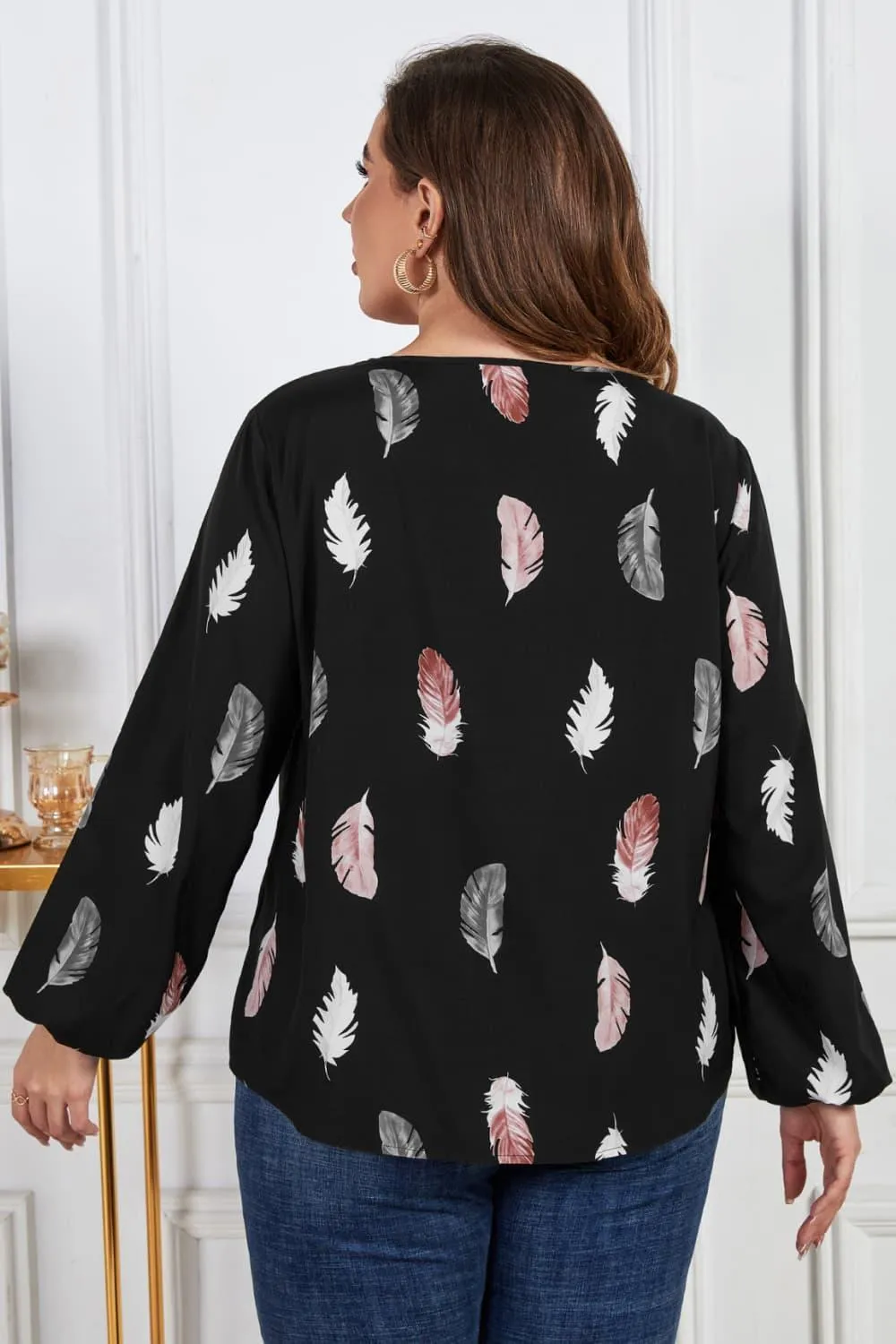 Unapologetically Me Plus Size Long Sleeve Blouse