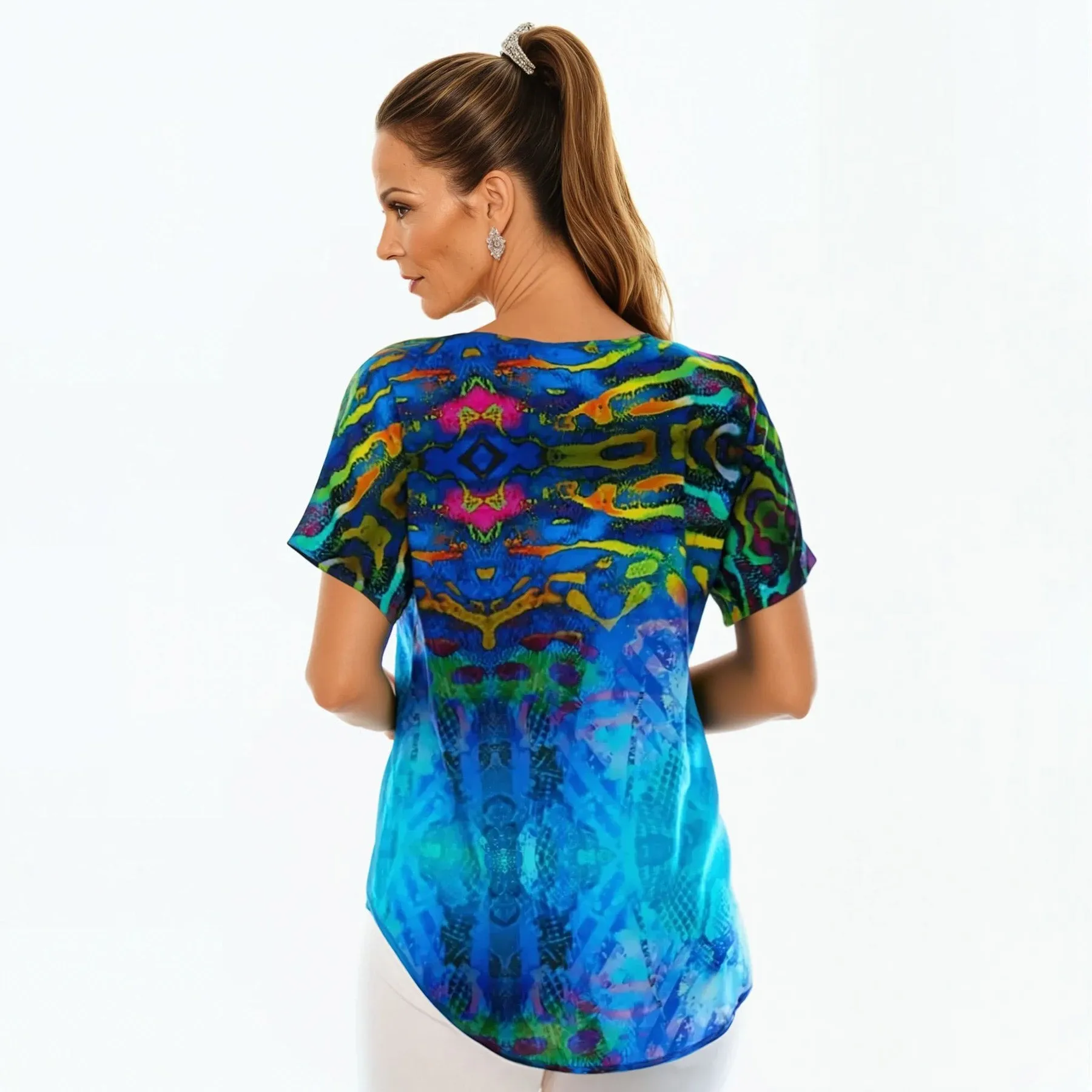 V-Neck T-Shirt (Jewel)
