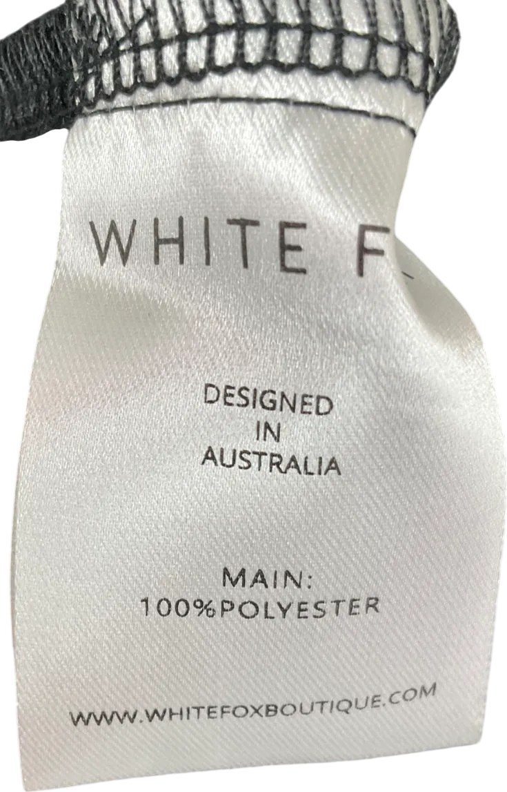 White Fox Black Tailored Shorts UK L