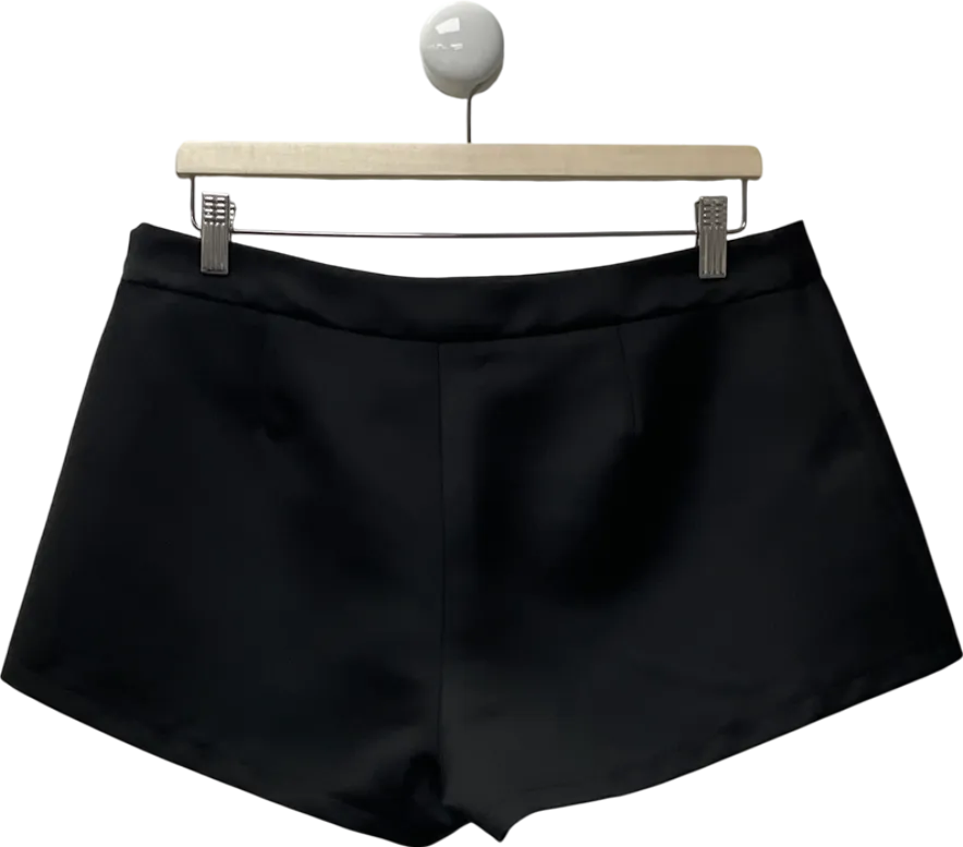 White Fox Black Tailored Shorts UK L