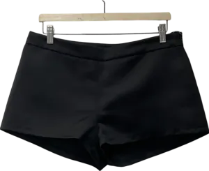 White Fox Black Tailored Shorts UK L
