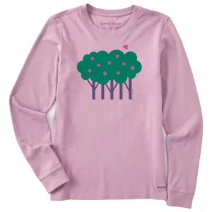 Women's Apple Tree Long Sleeve Crusher Tee
