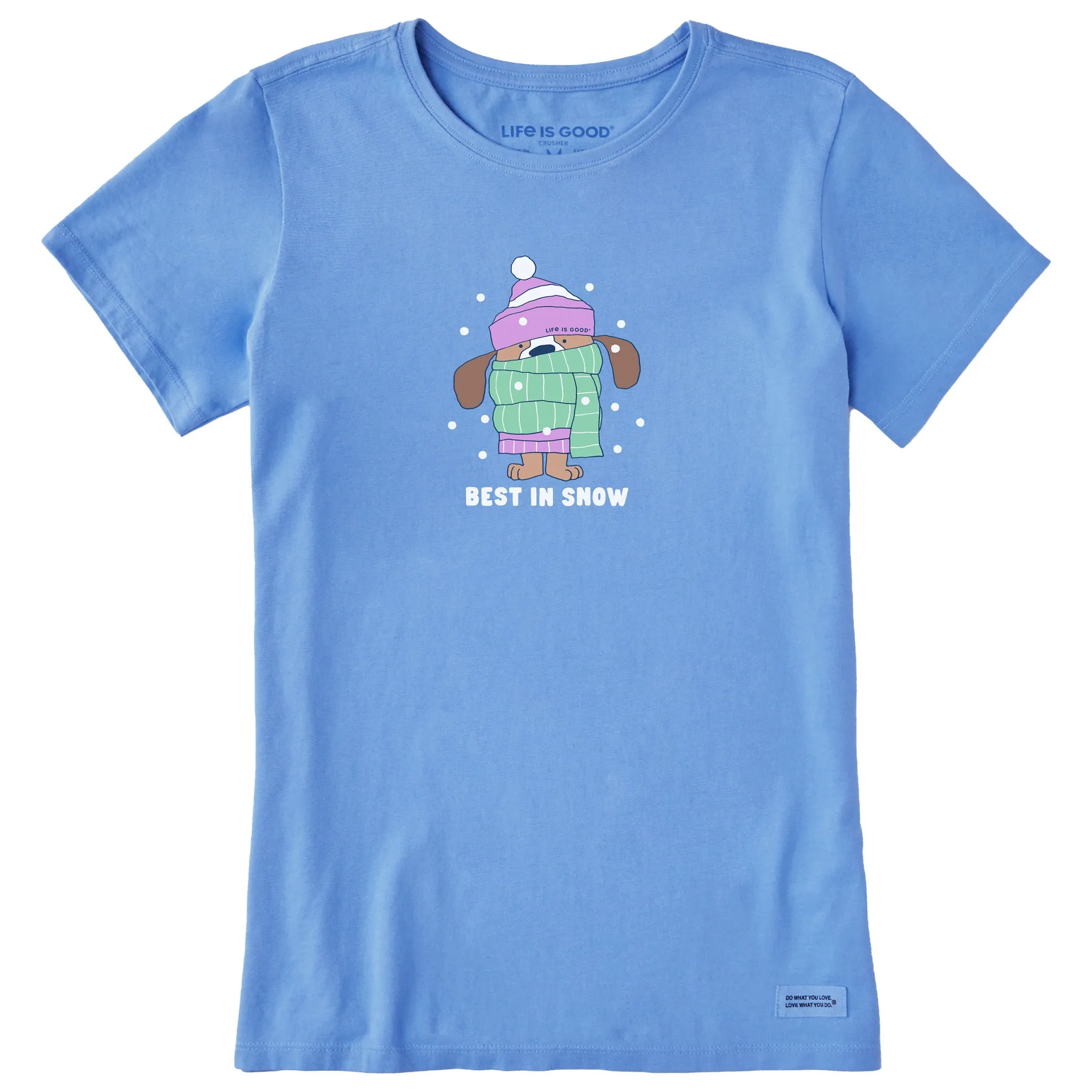 Women's Best in Snow Dog Short Sleeve Crusher Tee