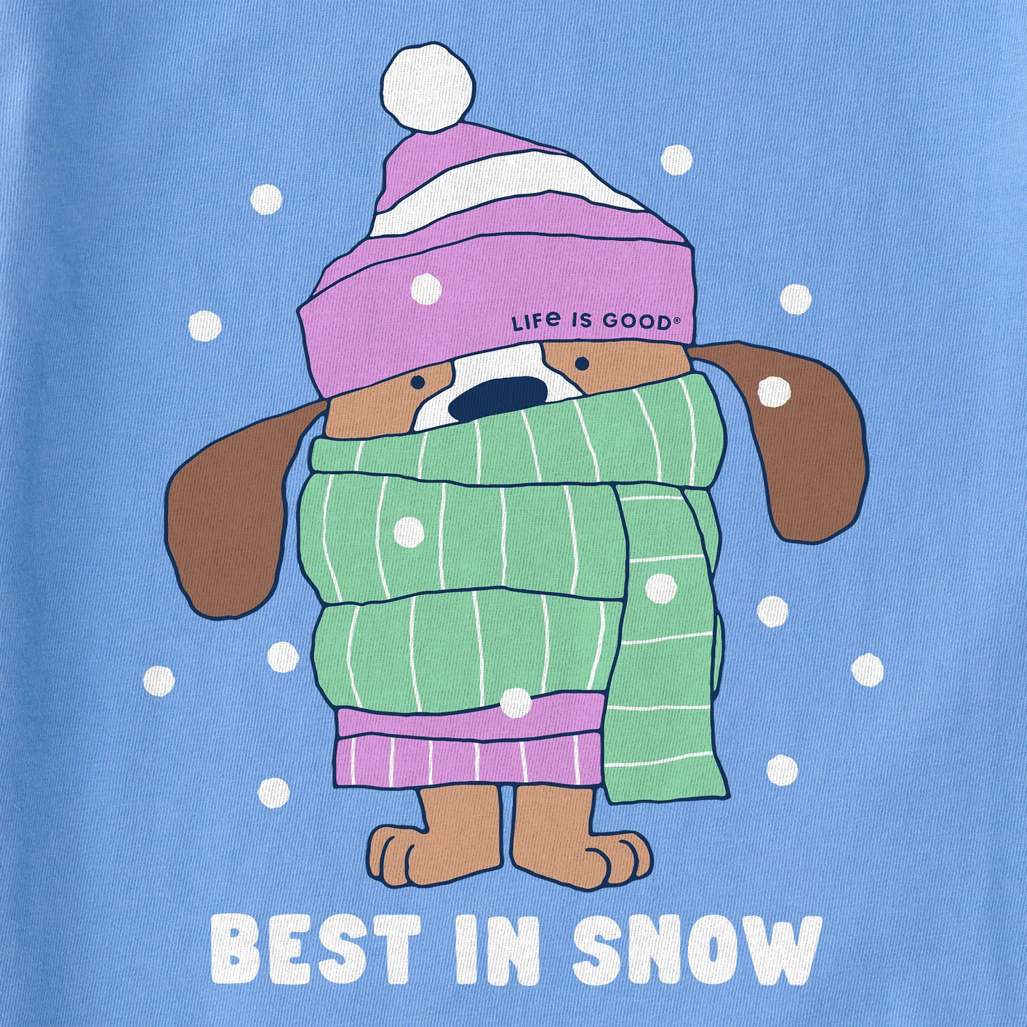 Women's Best in Snow Dog Short Sleeve Crusher Tee