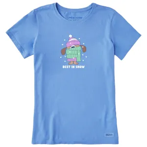 Women's Best in Snow Dog Short Sleeve Crusher Tee