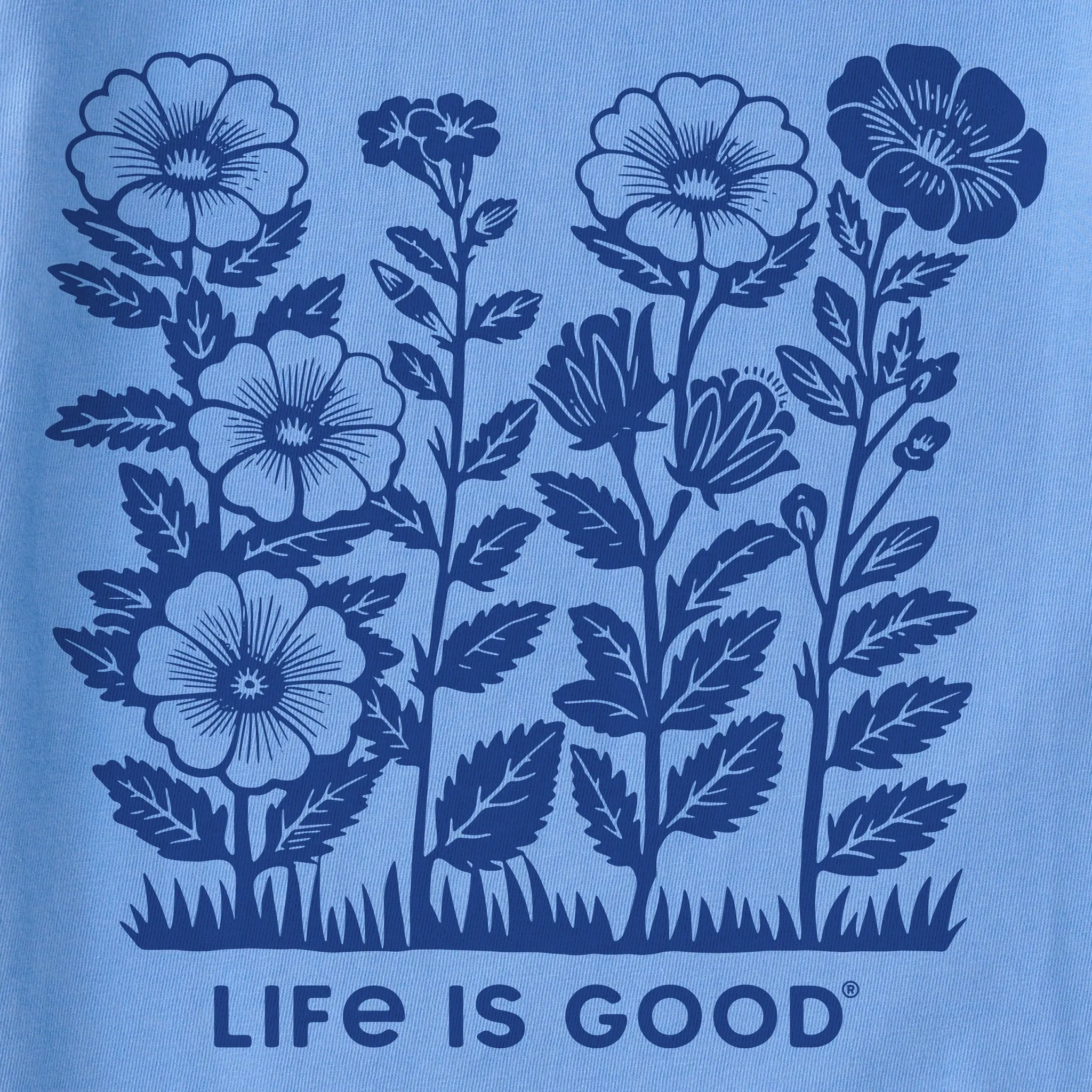 Women's Flowers in a Row Short Sleeve Tee