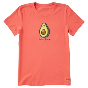 Women's Hard Core Avocado Short Sleeve Tee