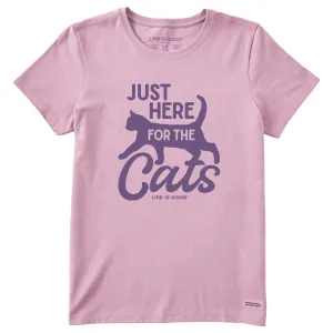 Women's Here for the Cats Short Sleeve Tee