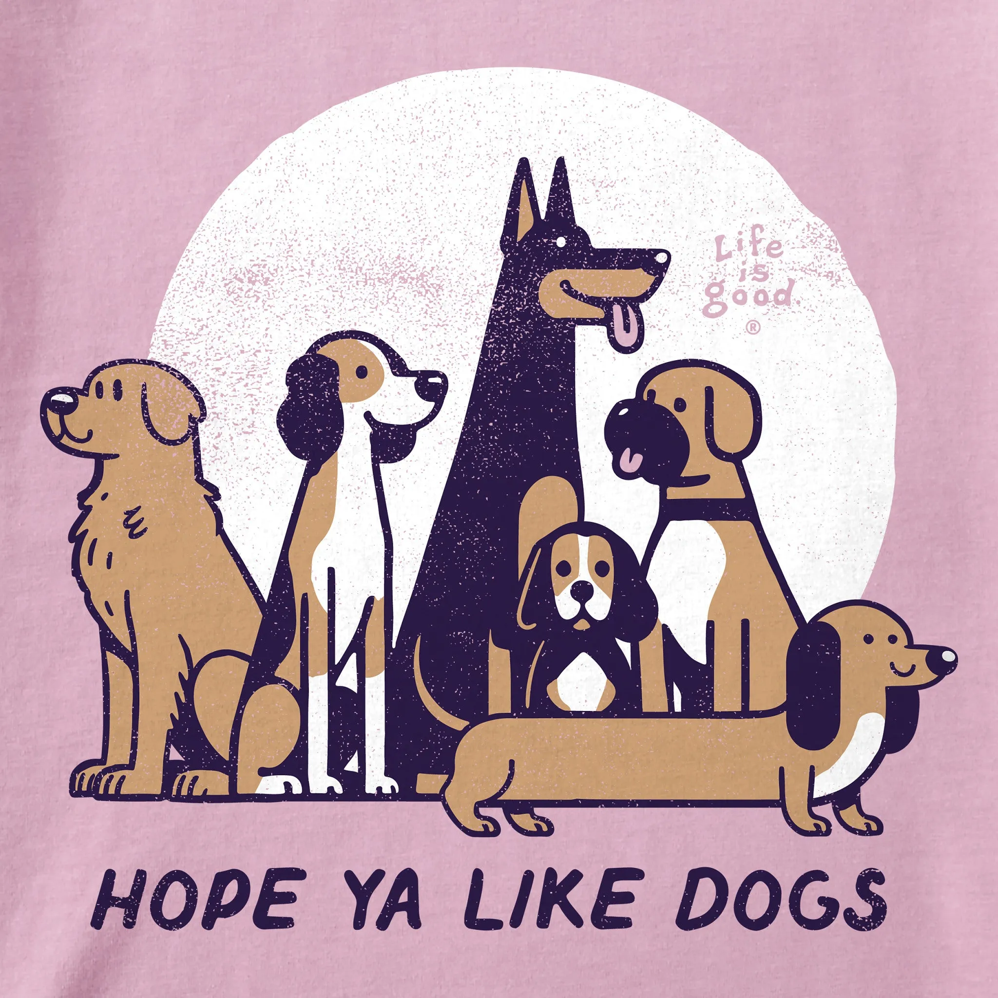 Women's Hope Ya Like Dogs Short Sleeve Crusher Tee