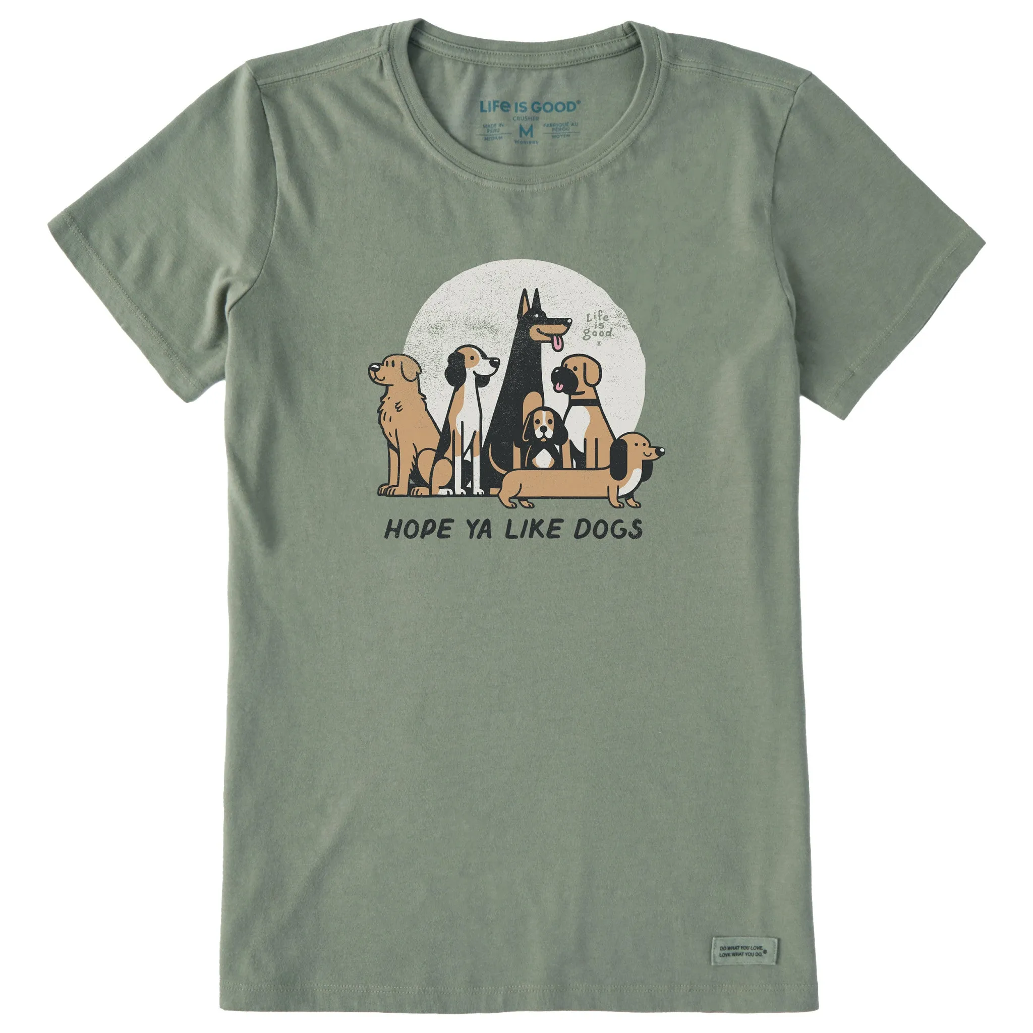 Women's Hope Ya Like Dogs Short Sleeve Crusher Tee