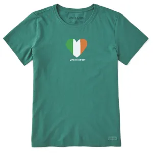 Women's Ireland Heart Short Sleeve Crusher Tee