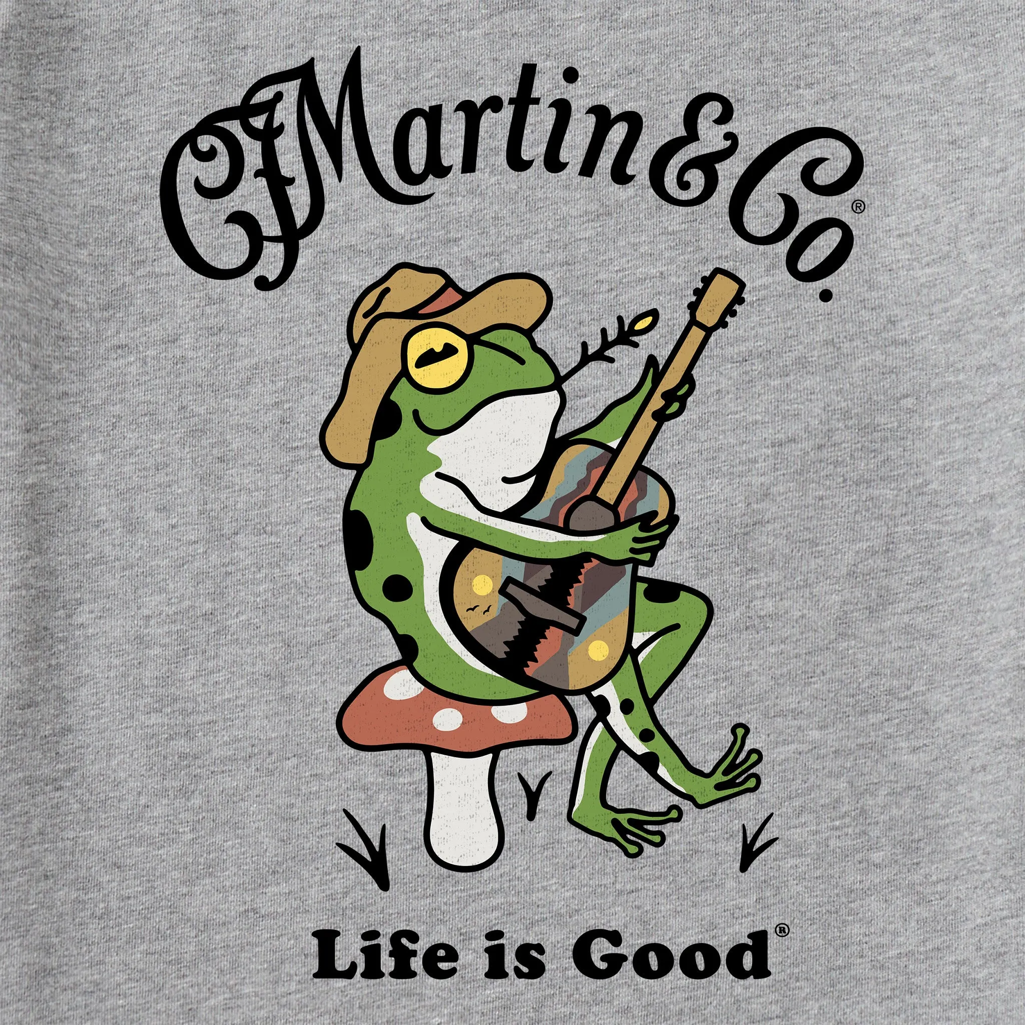 Women's Martin & Co. Frog Guitar Short Sleeve Crusher Tee