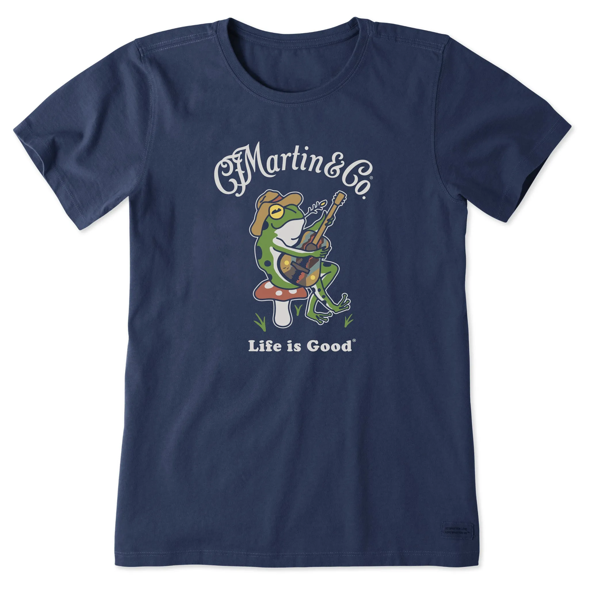 Women's Martin & Co. Frog Guitar Short Sleeve Crusher Tee