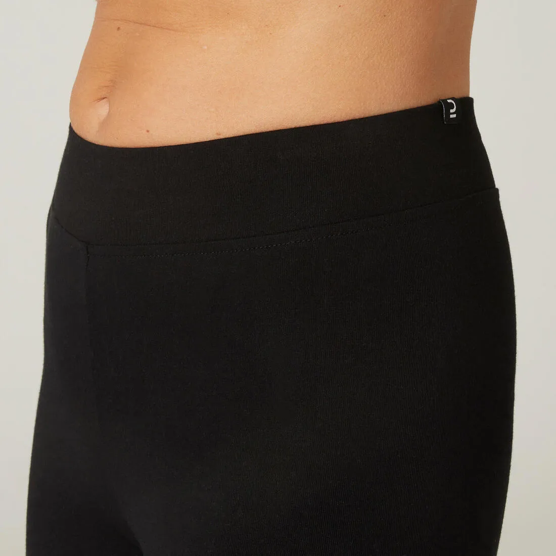 Women's Slim-Fit Fitness Cropped Bottoms 500