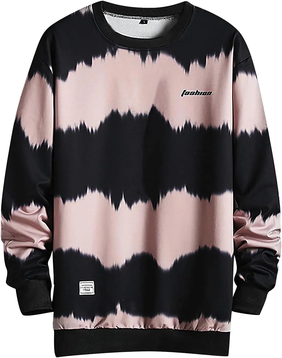 Ymosrh Mens Trendy Hoodie Men's New Stripe Autumn Blouse Casual Fashion Long Sleeve Top Shirt Pullover Hoodie