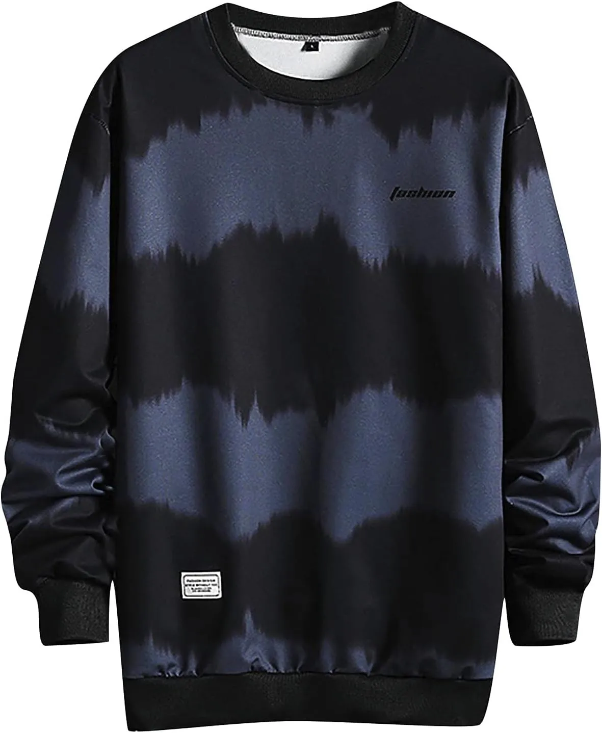 Ymosrh Mens Trendy Hoodie Men's New Stripe Autumn Blouse Casual Fashion Long Sleeve Top Shirt Pullover Hoodie