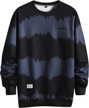 Ymosrh Mens Trendy Hoodie Men's New Stripe Autumn Blouse Casual Fashion Long Sleeve Top Shirt Pullover Hoodie